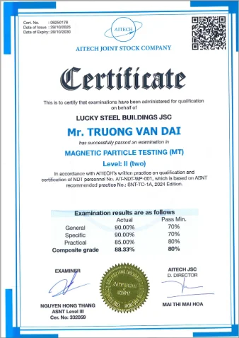 NDT MT Level II