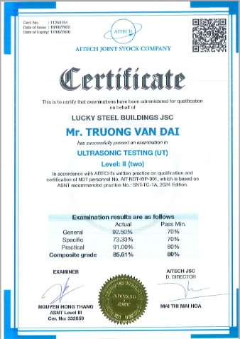 NDT UT Level II